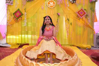Marigold Haldi Seating Decor