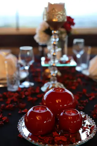 Candle Light Dinner Setup