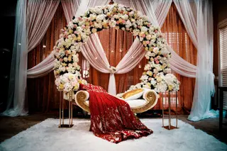 Floral Ring Stage Backdrop